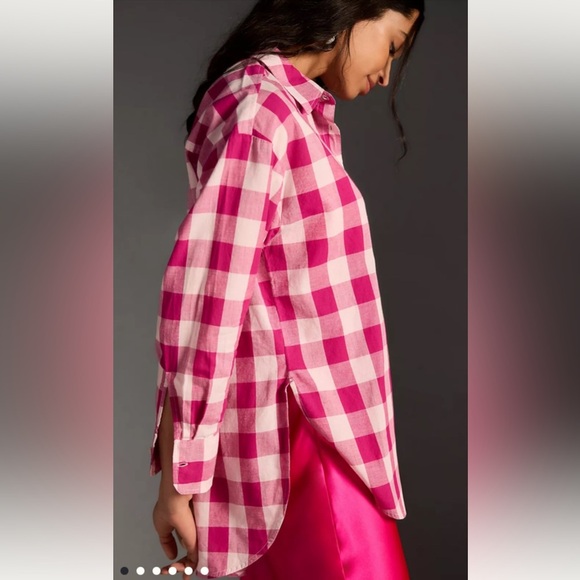 Anthropologie The Bennet Buttondown Shirt by Maeve: Buffalo Check Edition - Picture 3 of 8